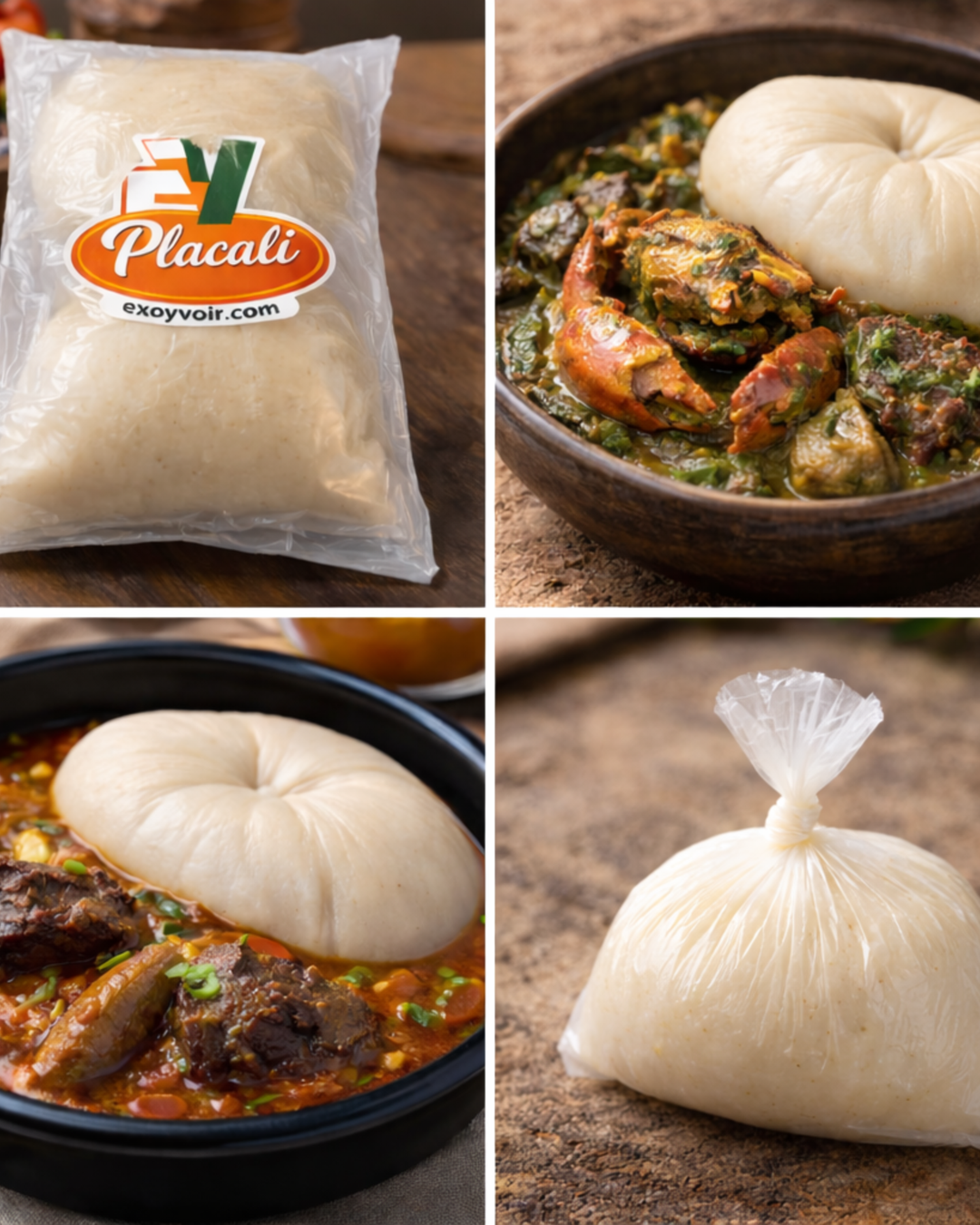 Placali (Traditional Ivorian Cassava Fufu)